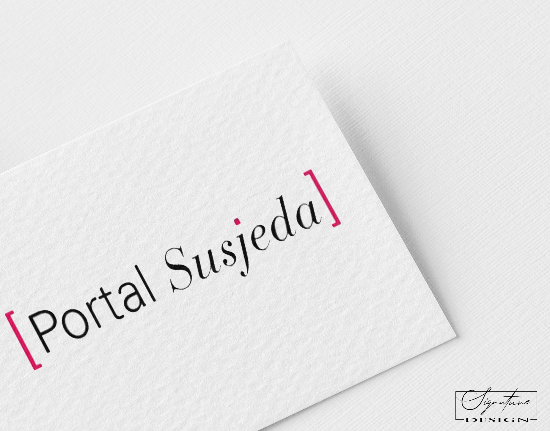 Portal Susjeda logotip Signature Solutions Design