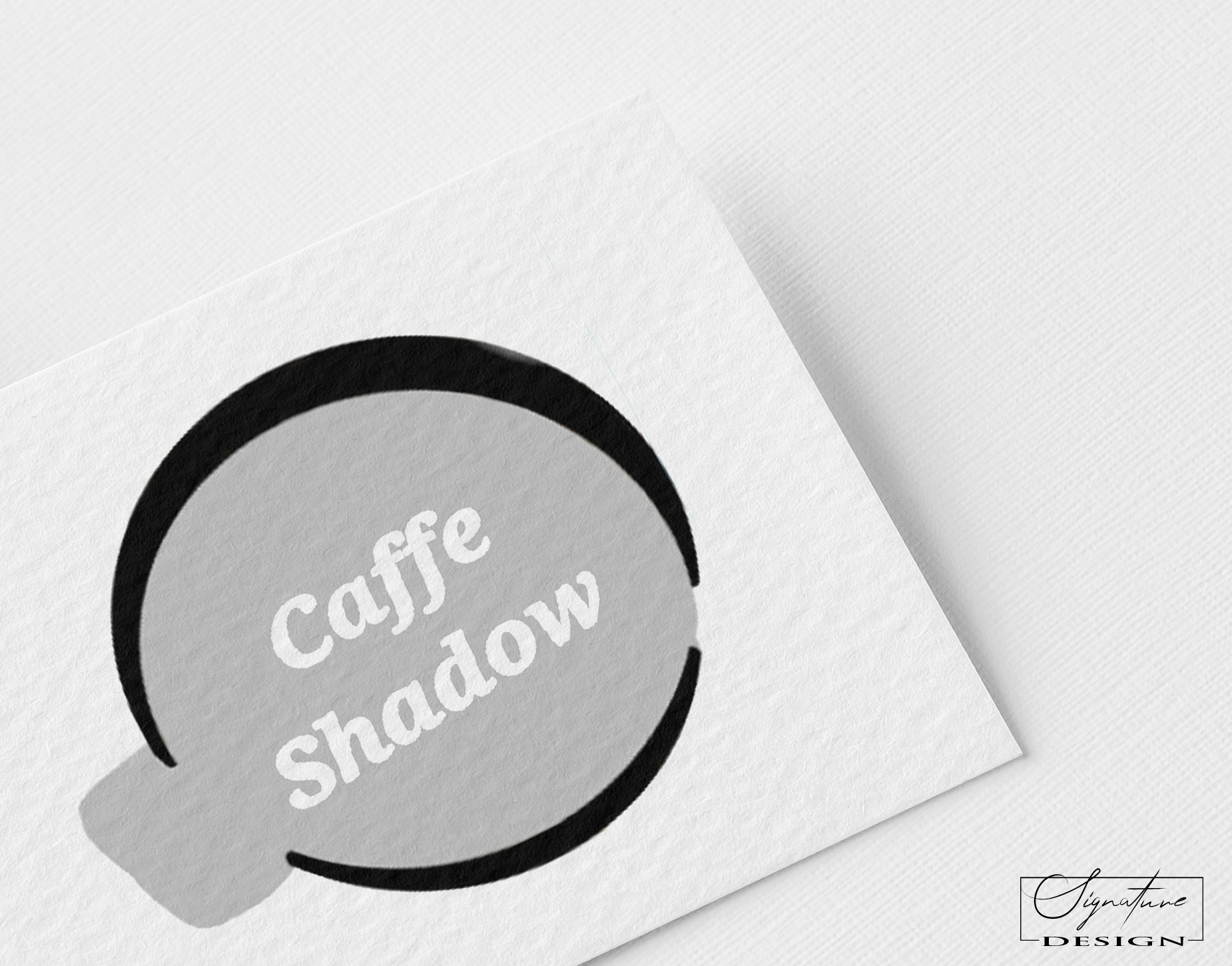 Caffe bar Shadow logotip Signature Solutions Design