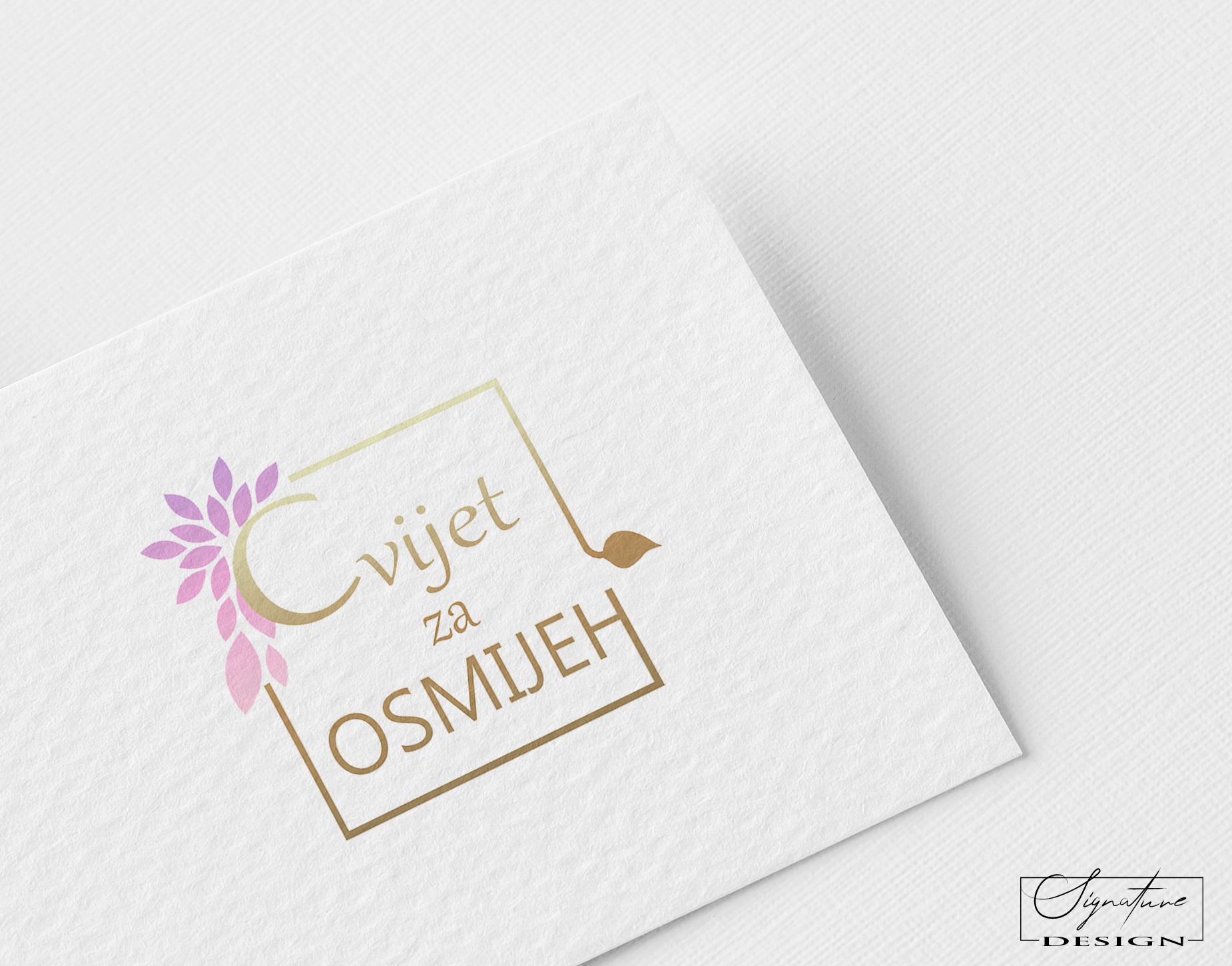 cvijet za osmijeh logotip Signature Solutions Design