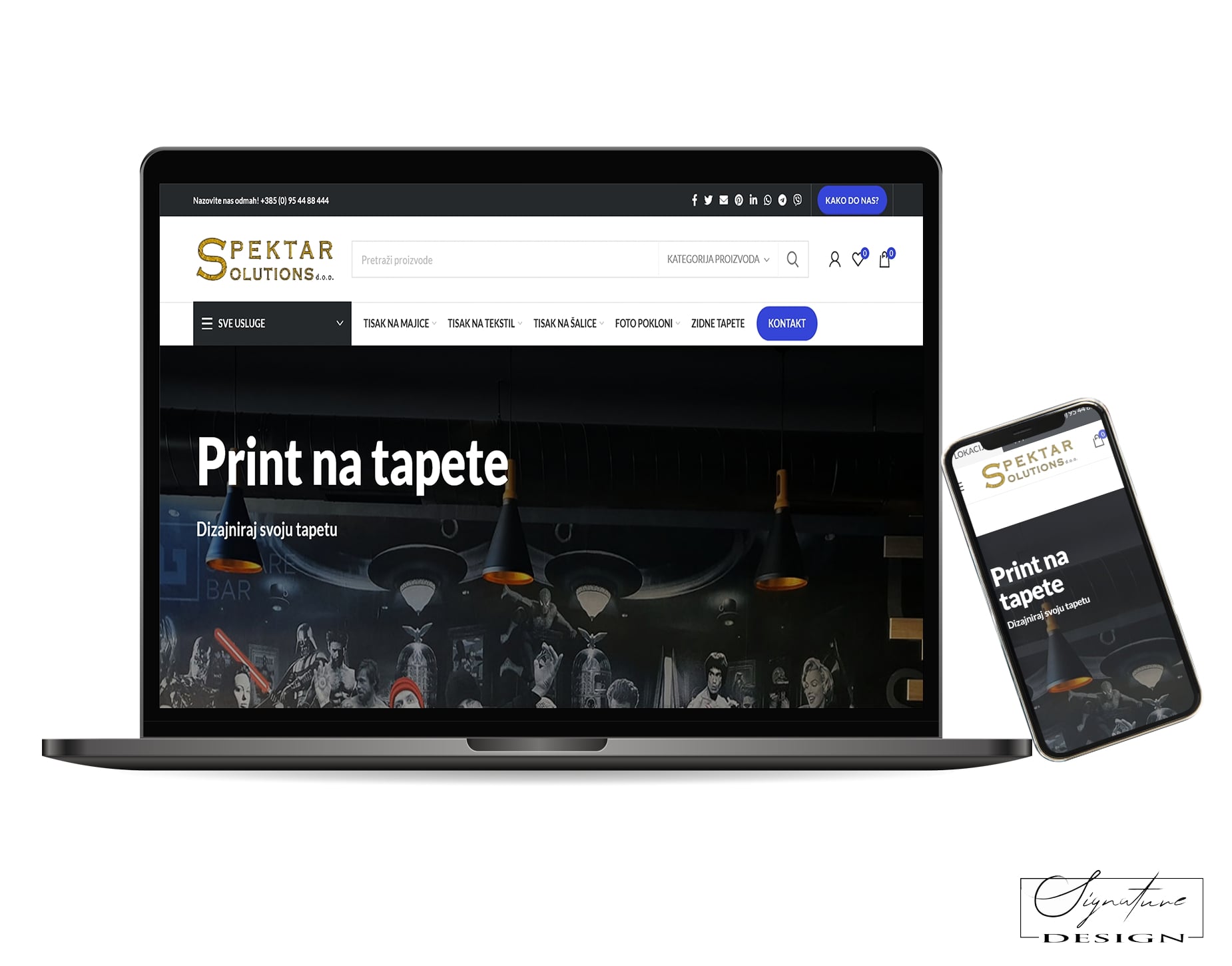 Spektar Solutions web dizajn Signature Solutions Dizajn