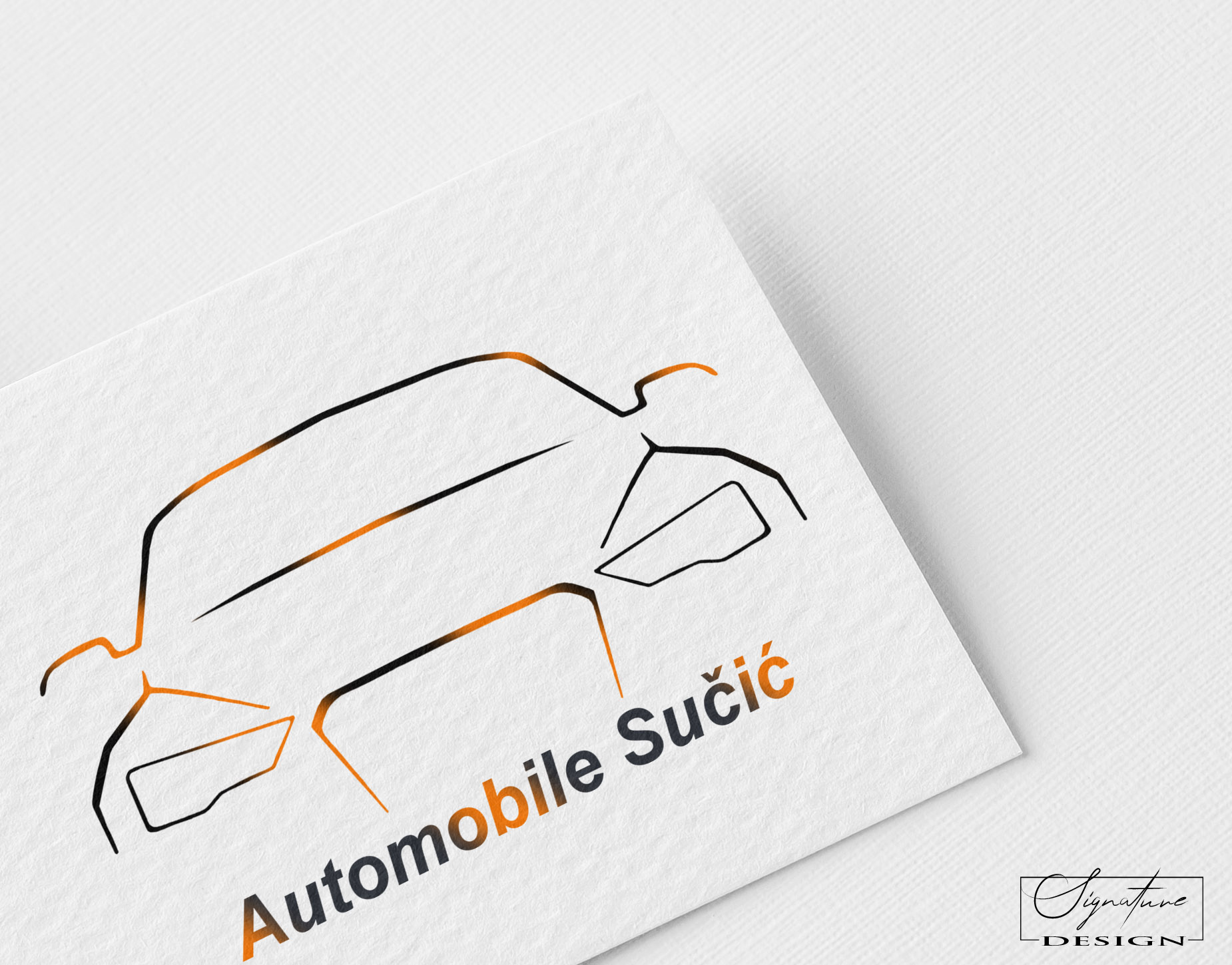 Auto oglasnik Sučić logotip Signature Solutions Design